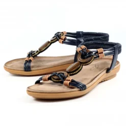 Lunar Adele Navy Sandal -Elle Shoes Shop lunar adele navy sandal p5611 337961 medium