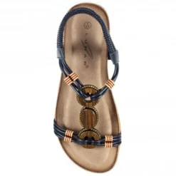 Lunar Adele Navy Sandal -Elle Shoes Shop lunar adele navy sandal p5611 337979 medium