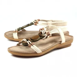 Lunar Adele White Sandal -Elle Shoes Shop lunar adele white sandal p5016 299148 medium