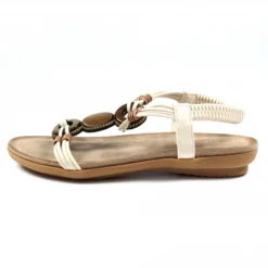 Lunar Adele White Sandal -Elle Shoes Shop lunar adele white sandal p5016 299178 medium