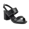 Lunar Aldora Black Block Heel Sandal