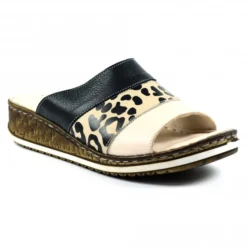 Lunar Appleby Ocelot Leather Sandal