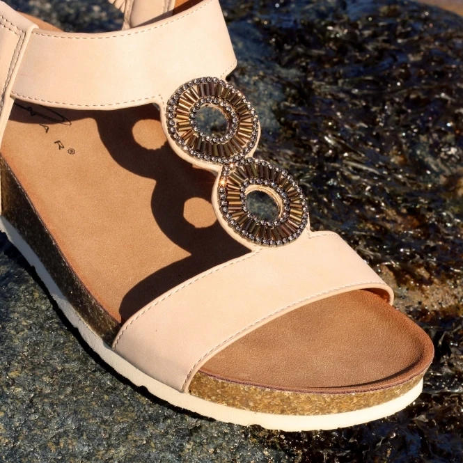 Lunar Barwell Beige Sandal 2 Lunar Barwell Beige Sandal - Image 2