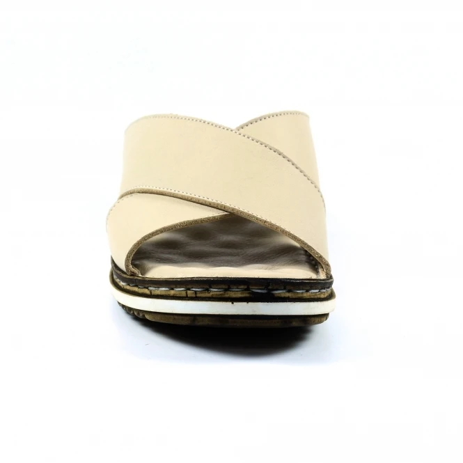 Lunar Biarritz Beige Leather Shoe 4 Lunar Biarritz Beige Leather Shoe - Image 4