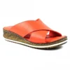 Lunar Biarritz Orange Leather Shoe