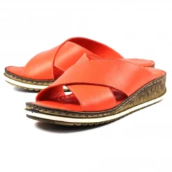Lunar Biarritz Orange Leather Shoe -Elle Shoes Shop lunar biarritz orange leather shoe p5827 348201 medium