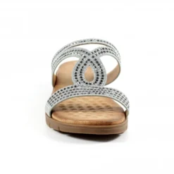 Lunar Chavez Silver Sandal -Elle Shoes Shop lunar chavez silver sandal p5583 336236 medium