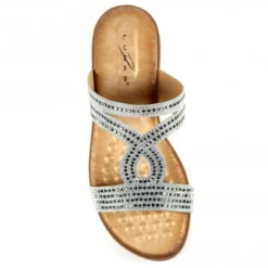 Lunar Chavez Silver Sandal -Elle Shoes Shop lunar chavez silver sandal p5583 336239 medium