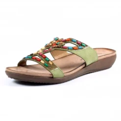 Lunar Chill Khaki Sandal -Elle Shoes Shop lunar chill khaki sandal p5665 340692 medium