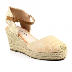 Lunar Craster Beige Wedge