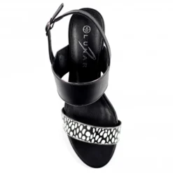 Lunar Darla Black Block Heel Sandal -Elle Shoes Shop lunar darla black block heel sandal p5772 345387 medium