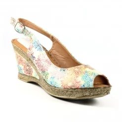 Lunar Doretta White Wedge Sandal