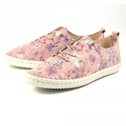 Lunar Exbury Pink Leather Plimsoll 12 Lunar Exbury Pink Leather Plimsoll -Elle Shoes Shop lunar exbury pink leather plimsoll p5053 300312 medium