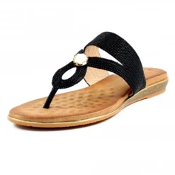 Lunar Ezra Black Sandal -Elle Shoes Shop lunar ezra black sandal p5647 339942 medium