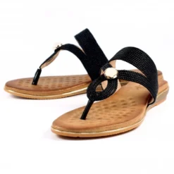 Lunar Ezra Black Sandal -Elle Shoes Shop lunar ezra black sandal p5647 339945 medium