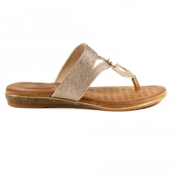 Lunar Ezra Rose Gold Sandal -Elle Shoes Shop lunar ezra rose gold sandal p5648 339995 medium