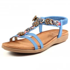 Lunar Feast Blue Sandal -Elle Shoes Shop lunar feast blue sandal p5669 340908 medium