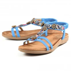 Lunar Feast Blue Sandal -Elle Shoes Shop lunar feast blue sandal p5669 340911 medium