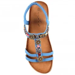 Lunar Feast Blue Sandal -Elle Shoes Shop lunar feast blue sandal p5669 340912 medium
