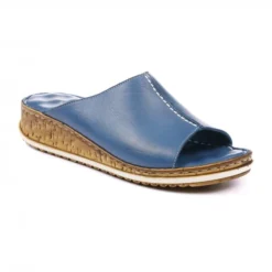 Lunar Harmony Blue Leather Sandal