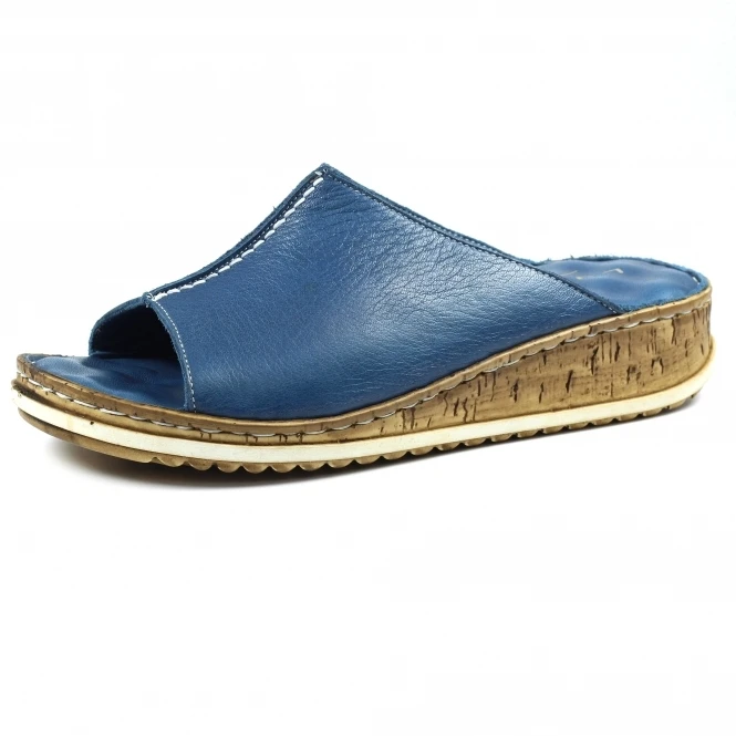 Lunar Harmony Blue Leather Sandal 2 Lunar Harmony Blue Leather Sandal - Image 2