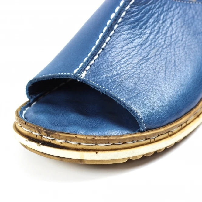 Lunar Harmony Blue Leather Sandal 7 Lunar Harmony Blue Leather Sandal - Image 7