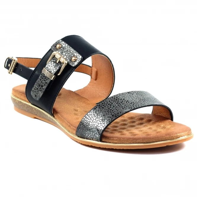 Lunar Horton Black Sandal 1 Lunar Horton Black Sandal