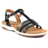 Lunar Malbec Black Sandal