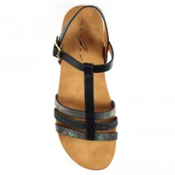 Lunar Malbec Black Sandal -Elle Shoes Shop lunar malbec black sandal p5926 355329 medium