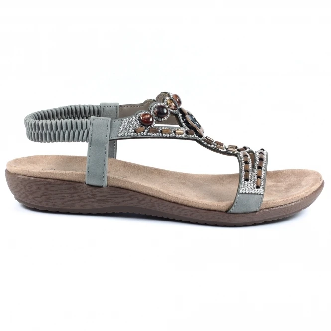 Lunar Malone Grey Sandal 2 Lunar Malone Grey Sandal - Image 2