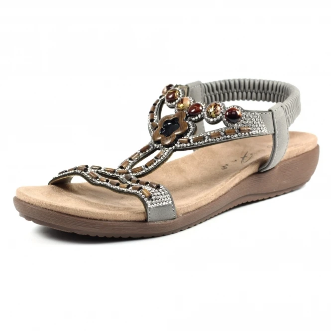 Lunar Malone Grey Sandal 3 Lunar Malone Grey Sandal - Image 3