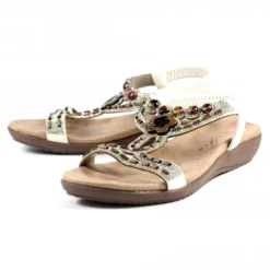 Lunar Malone White Sandal -Elle Shoes Shop lunar malone white sandal p5668 340857 medium