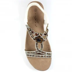 Lunar Malone White Sandal -Elle Shoes Shop lunar malone white sandal p5668 340858 medium