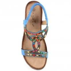 Lunar Mariella Blue Sandal -Elle Shoes Shop lunar mariella blue sandal p5608 337433 medium