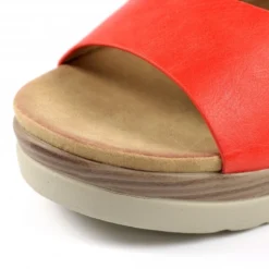 Lunar Misty Red Wedge Sandal -Elle Shoes Shop lunar misty red wedge sandal p5562 334679 medium