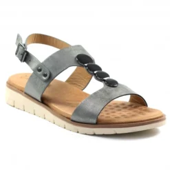 Lunar Nixon Pewter Sandal