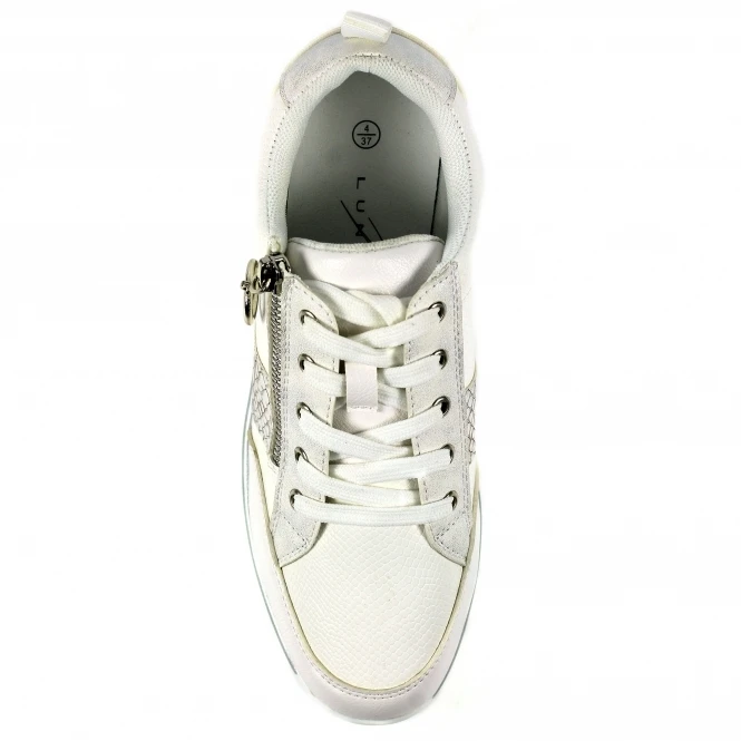 Lunar Sacha White Trainer 4 Lunar Sacha White Trainer - Image 4