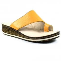 Lunar Shore Mustard Leather Sandal