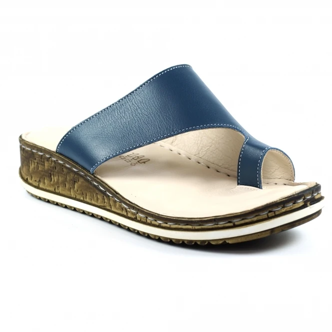 Lunar Shore Navy Leather Sandal 1 Lunar Shore Navy Leather Sandal