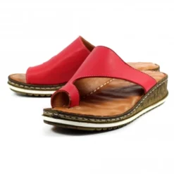 Lunar Shore Raspberry Leather Sandal -Elle Shoes Shop lunar shore raspberry leather sandal p5640 357270 medium