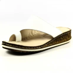 Lunar Shore White Leather Sandal -Elle Shoes Shop lunar shore white leather sandal p5641 339002 medium