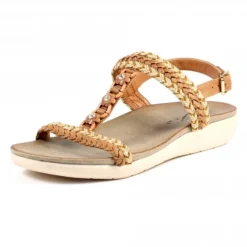 Lunar Sidcup Tan Sandal -Elle Shoes Shop lunar sidcup tan sandal p5653 340158 medium
