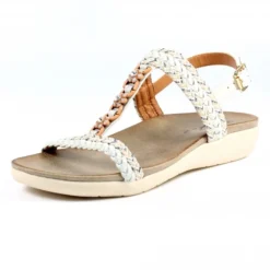 Lunar Sidcup White Sandal -Elle Shoes Shop lunar sidcup white sandal p5654 340212 medium