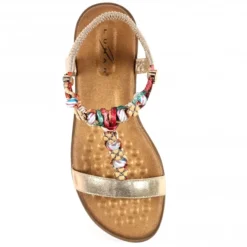 Lunar Tempo Gold Sandal -Elle Shoes Shop lunar tempo gold sandal p5619 337845 medium