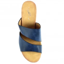 LUNAR Mandy Navy Open Toe Wedge -Elle Shoes Shop mandy navy open toe wedge p5268 343213 medium