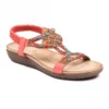 LUNAR Mariella Orange Beaded Sandal