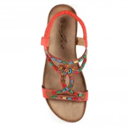 LUNAR Mariella Orange Beaded Sandal -Elle Shoes Shop mariella orange beaded sandal p5028 299502 medium