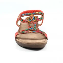 LUNAR Mariella Orange Beaded Sandal -Elle Shoes Shop mariella orange beaded sandal p5028 299514 medium