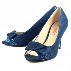 LUNAR Mira Navy Peep Toe Court Shoe -Elle Shoes Shop mira navy peep toe court shoe p5734 344595 medium