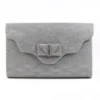 LUNAR Mira Pewter Clutch Bag